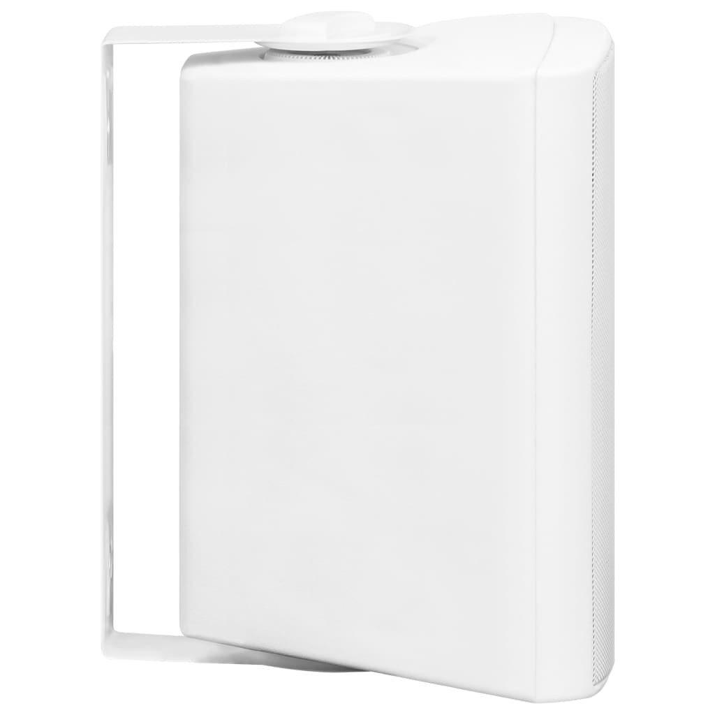 Wall-mounted Stereo Speakers 2 pcs White Indoor Outdoor 100 W